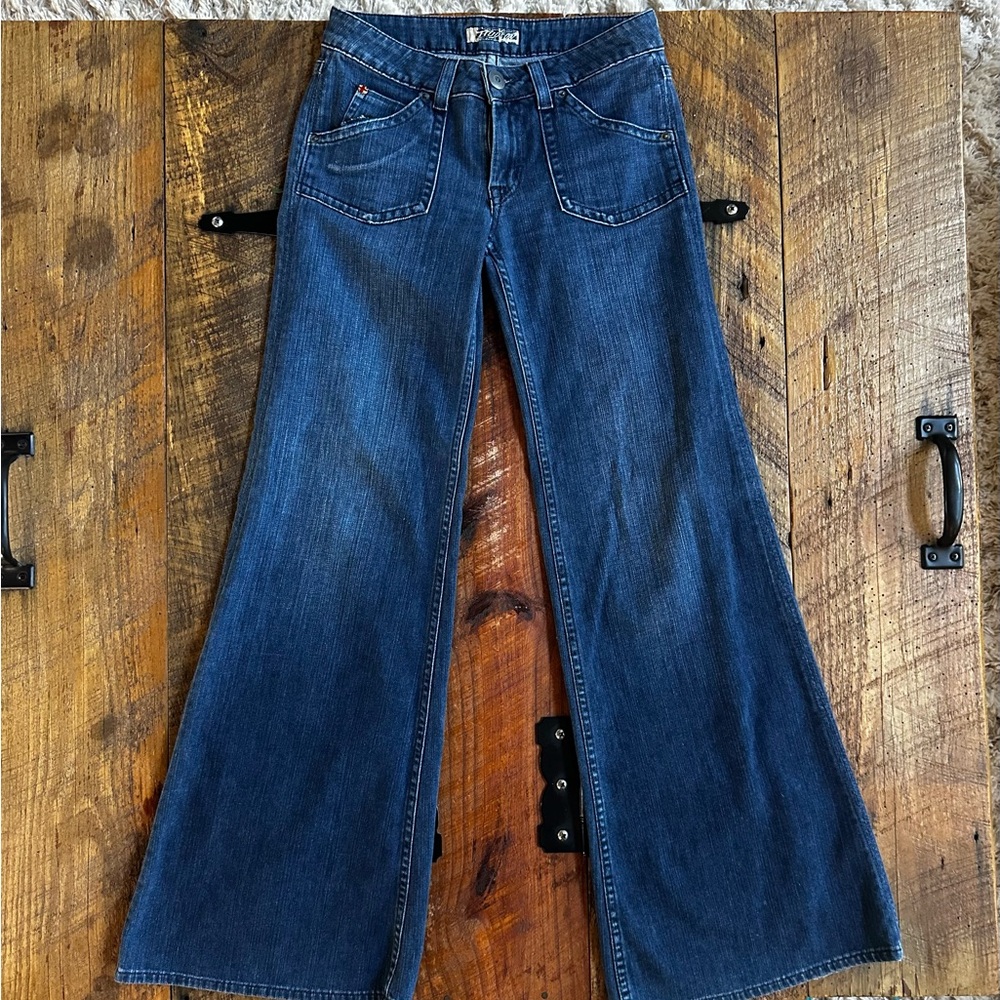 Hudson Jeans Dark Blue Flare & Wide Leg